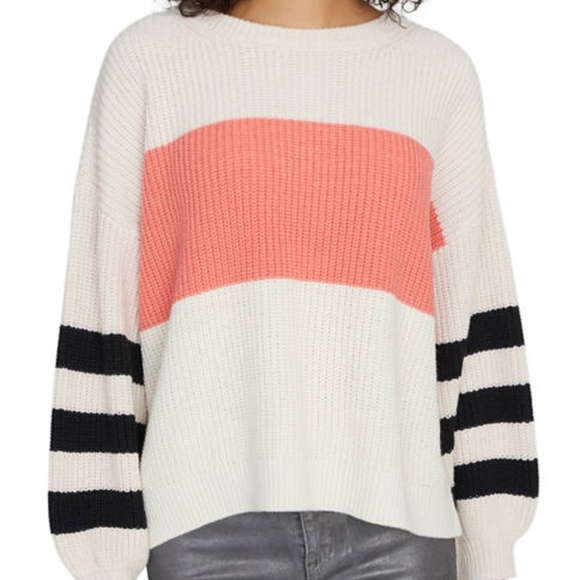 Sanctuary Sweaters - SANCTUARY Women's Playful Stripe Sweater NWT - 3X